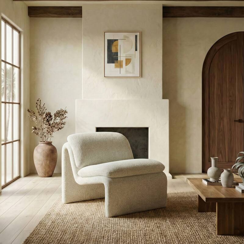 SAFAVIEH Couture Ainslie Accent Chair (Fully Assembled) - 26"W x 34"D x 29"H - Taupe