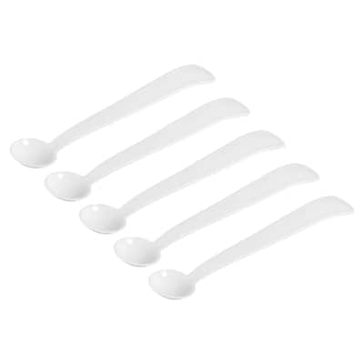 Micro Spoons 2 Gram Measuring Scoop Round Bottom Mini Spoon 15Pcs - White