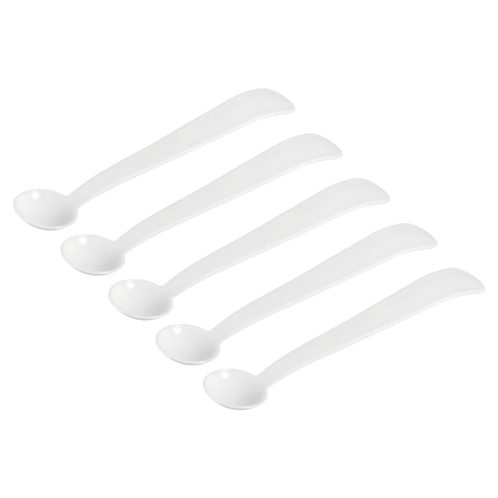 Micro Spoons 2 Gram Measuring Scoop Round Bottom Mini Spoon 15Pcs - White