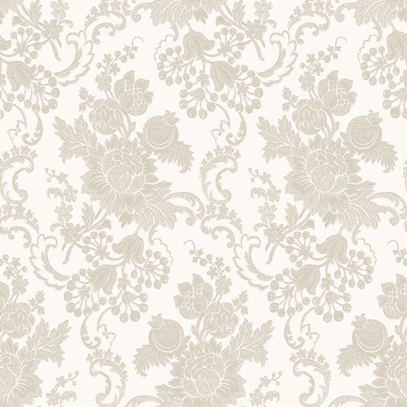 Galerie Wallcoverings Italian Classics 4 Collection Embossed Floreale Floral Bunch Vinyl on Non-woven Matte Wallpaper Roll