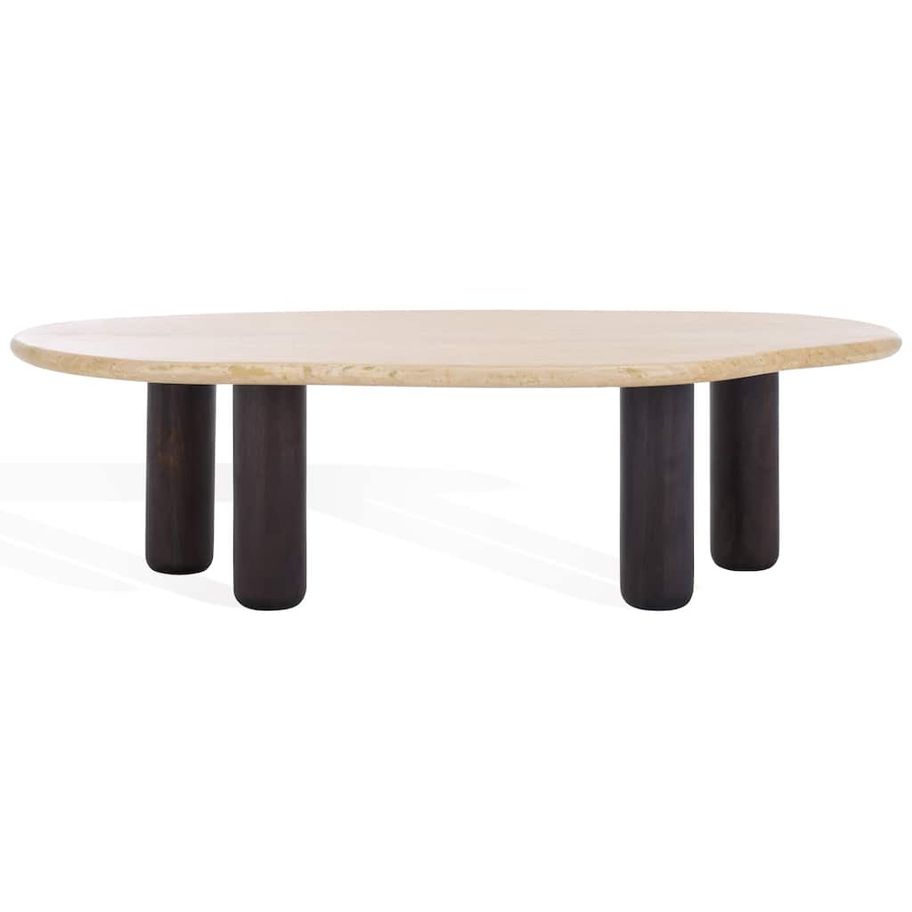 SAFAVIEH Couture Celestyn Travertine Coffee Table - 50"W x 24"D x 14"H