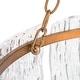 preview thumbnail 10 of 14, Alegate Modern Gold 4-Light Drum Glass Chandelier for Dining Living Room