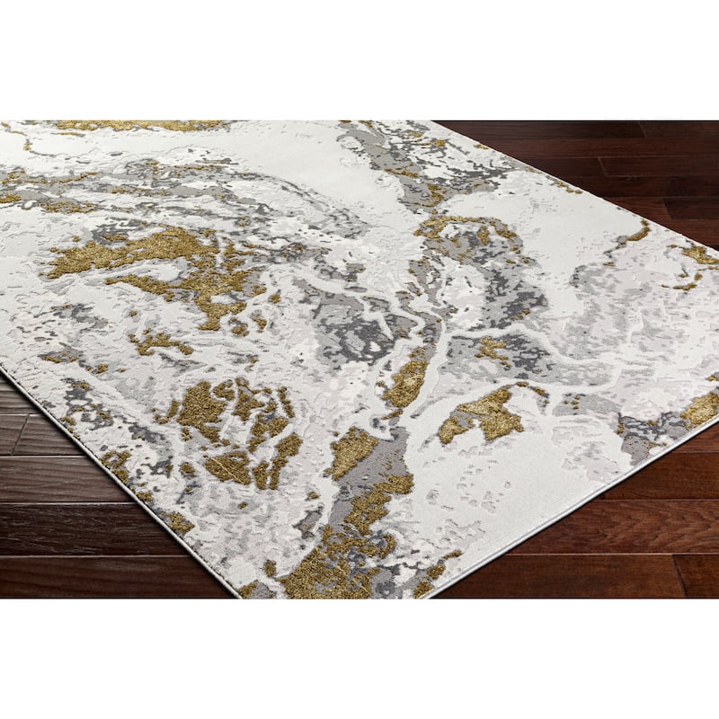 Livabliss Sunrise Ocean Abstract Area Rug