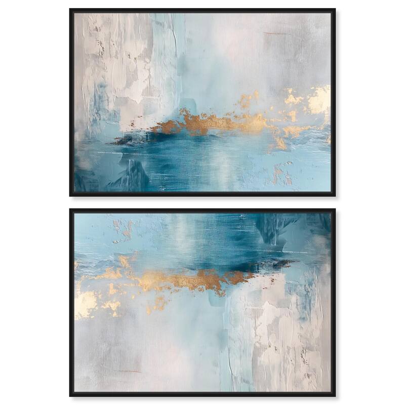 Turbulence II Canvas by Art Remedy - 16" x 16" - Black