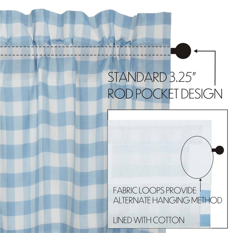 Annie Buffalo Blue Check Tier Set of 2 L36xW36