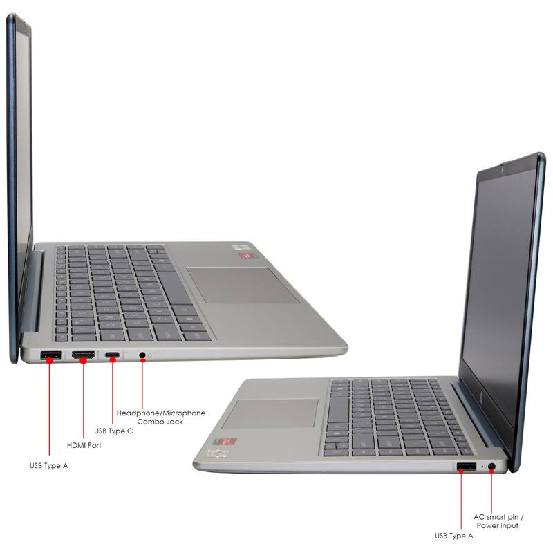 HP 14" HD Windows Laptop AMD Athlon 7120 - 4GB RAM, 128GB UFS (Moonlight Blue)