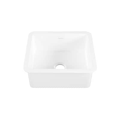 Rochelle 24 X 18 Ceramic Single Basin, Drop-In/Undermount Kitchen Sink - 24" x 18" x 9"