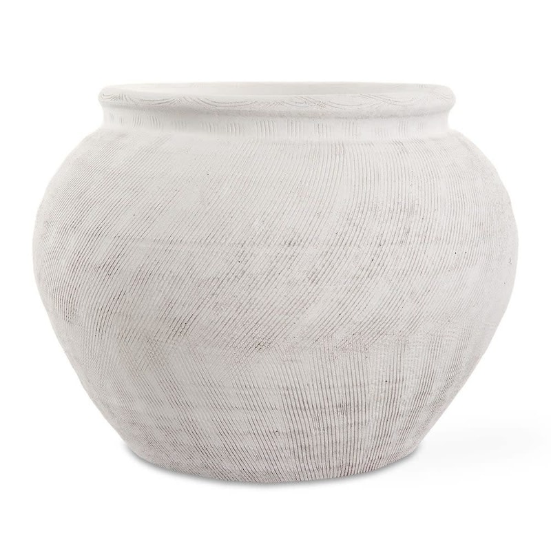 Uttermost 18103 Floreana 9" Tall Ceramic Vase - White