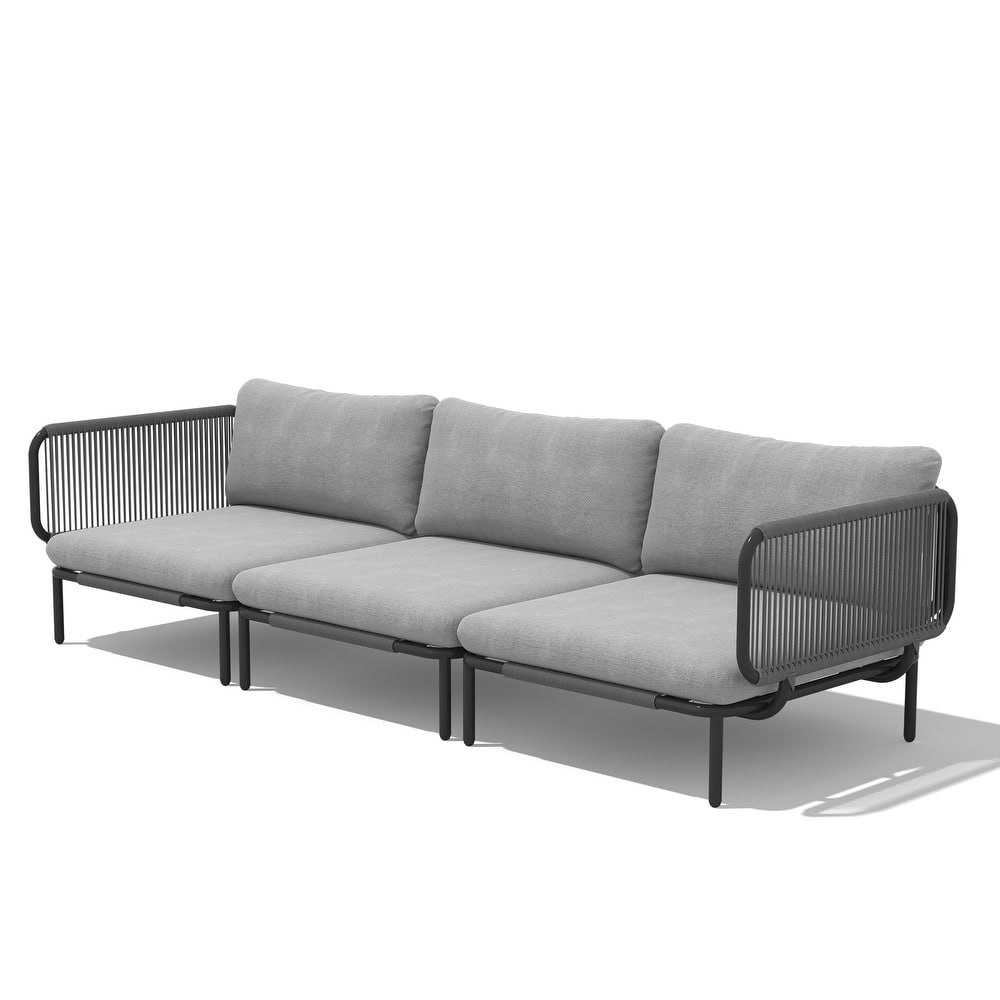 Outdoor Patio Cushion Sectional Sofa Set Furniture DIY Free Combination Set