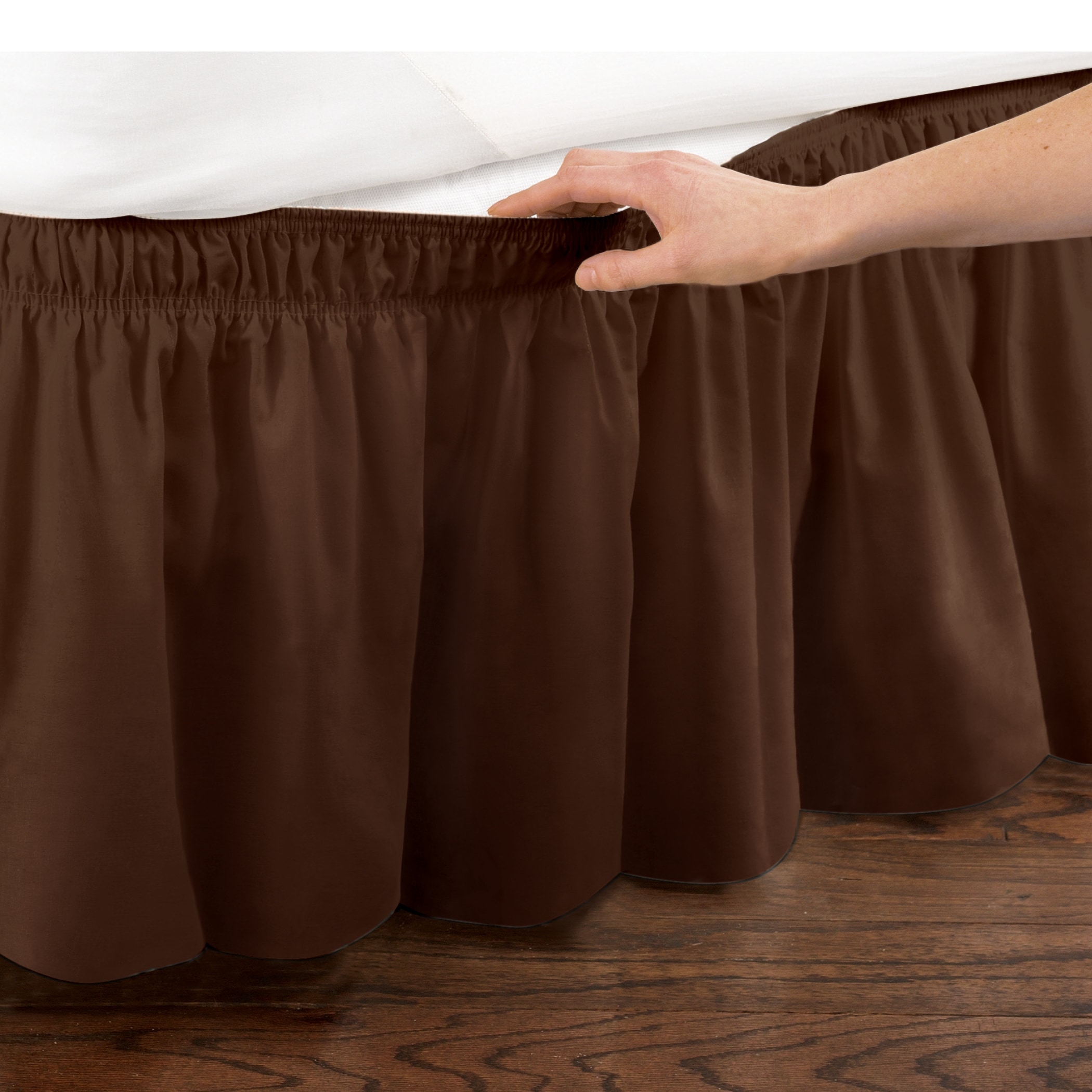 Elastic Bed Wrap Ruffle Bed Skirt