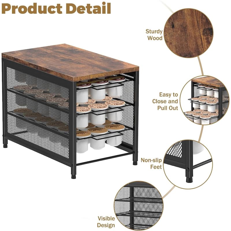 Coffee Pod Drawer for K Cup Storage Drawer Holder