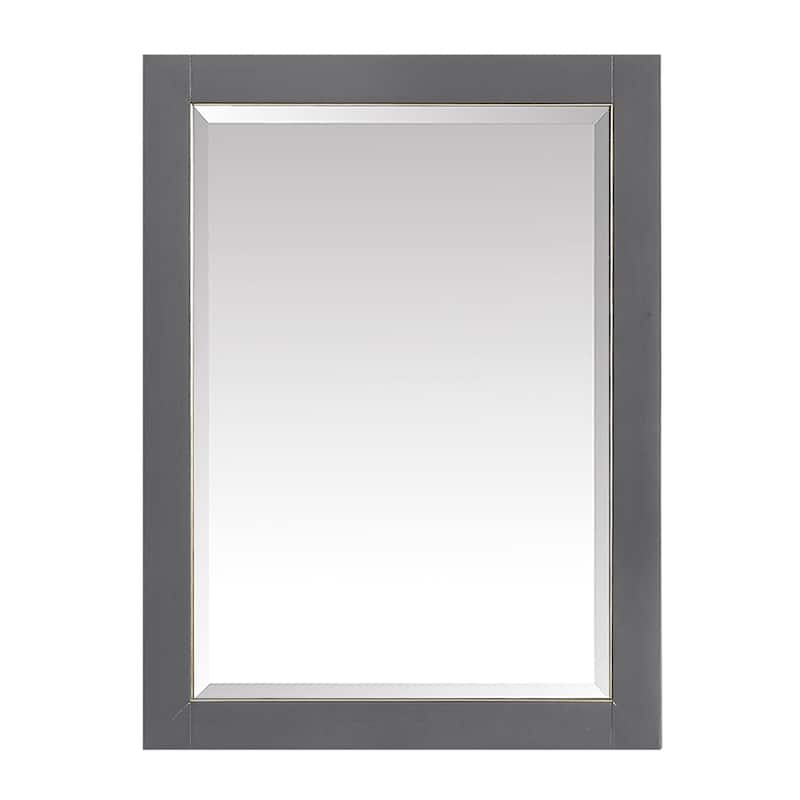 Avanity 22 in. Allie Mirror Cabinet - 22"W x 28"H - Twilight Gray with Gold Trim