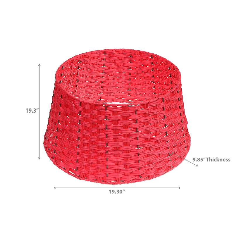 Christmas Basketweave Tree Collar Red Bed Bath & Beyond 38431498