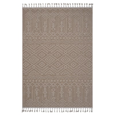 LOOM & LUXE Collection Natural/Traditional Indoor/Outdoor Area Rug