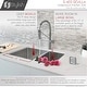 preview thumbnail 8 of 15, STYLISH 28 inch Stainless Steel 18G 60/40 Double Bowl Reversible Undermount Sink - 28" x 18" x 9"