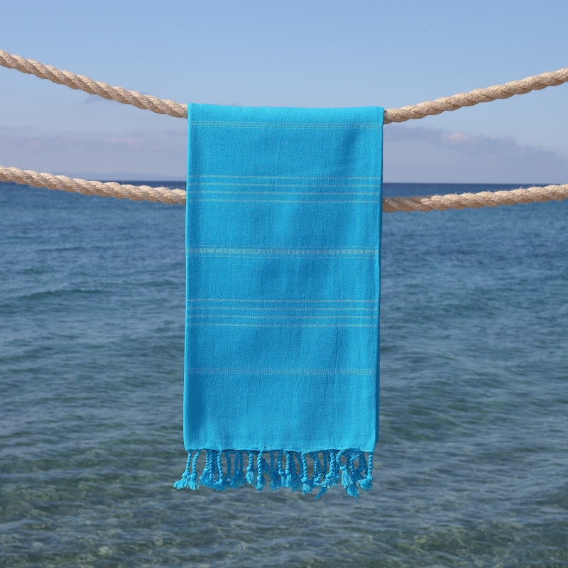 Authentic Hotel and Spa Turkish Cotton Summer Fun Pestemal Beach Towel (Set of 2)
