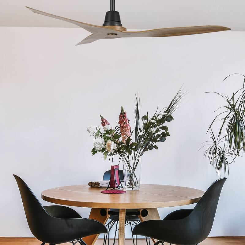 Modern 50" Smart Ceiling Fan with Remote Control 3 Blades and 6 Speeds