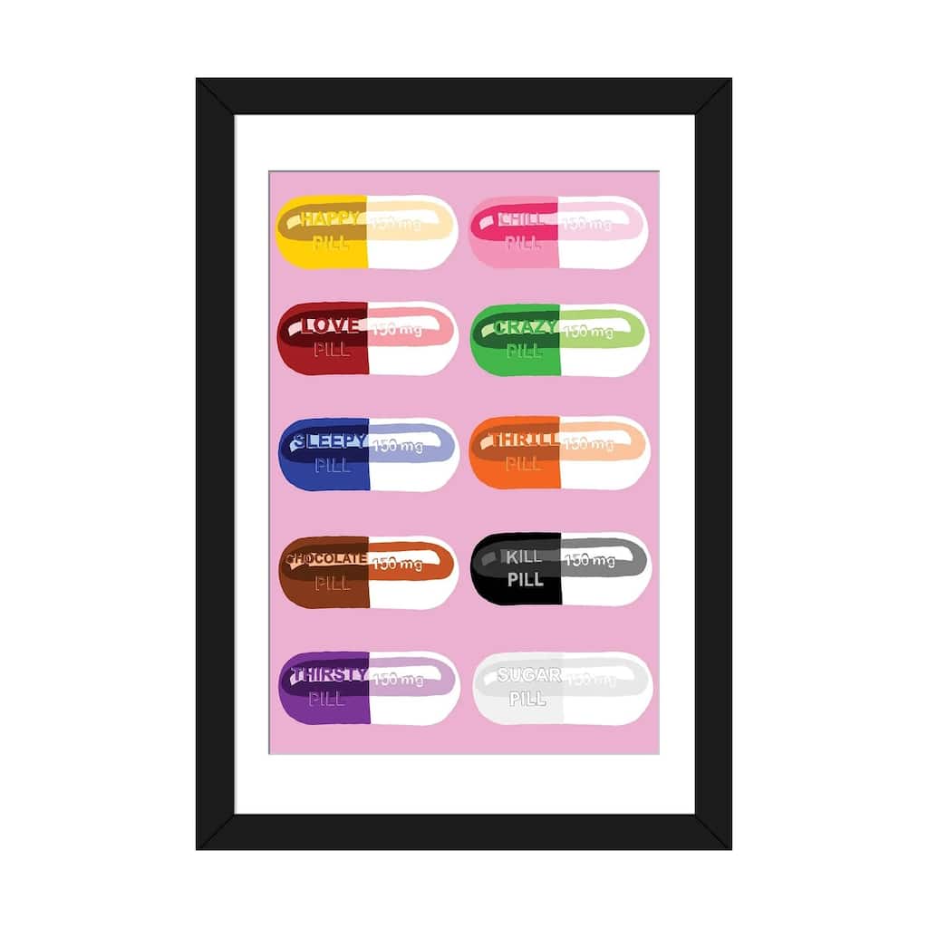iCanvas "Pill Popper Pink" by Jaymie Metz