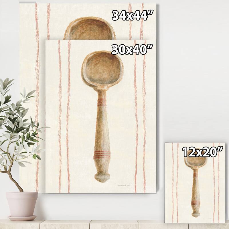Designart "Farm Kitchen IV" Kitchen Canvas Art - Brown