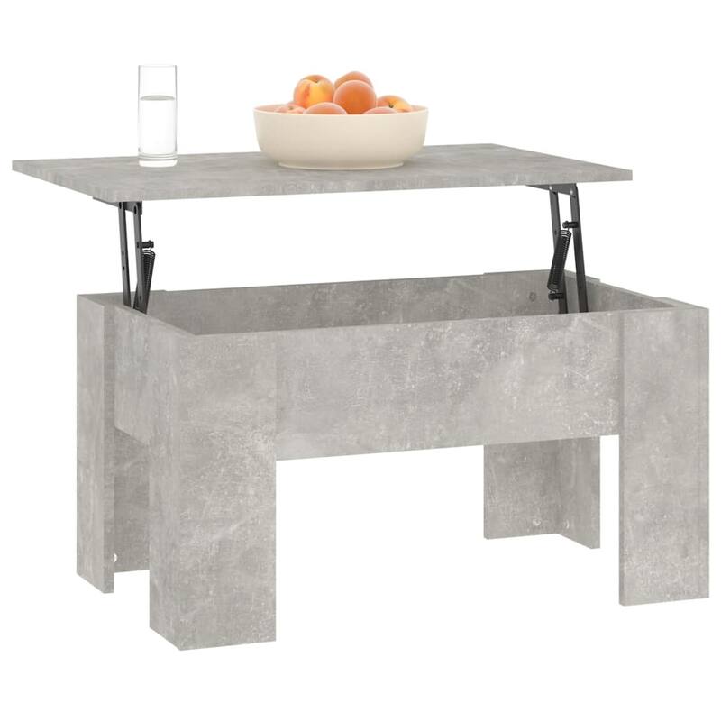 vidaXL Coffee Table Lift Top End Table Accent Side Sofa Table Engineered Wood - 31.1" x 19.3" x 16.1"