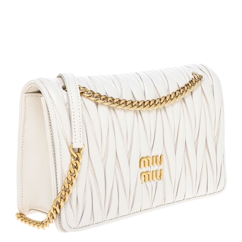 Miu Miu Matelassé Chain Shoulder Bag