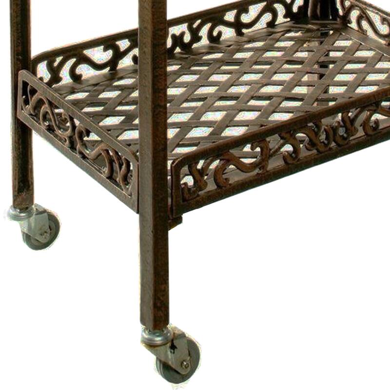 Dakota Cast-aluminum Garden Service Cart