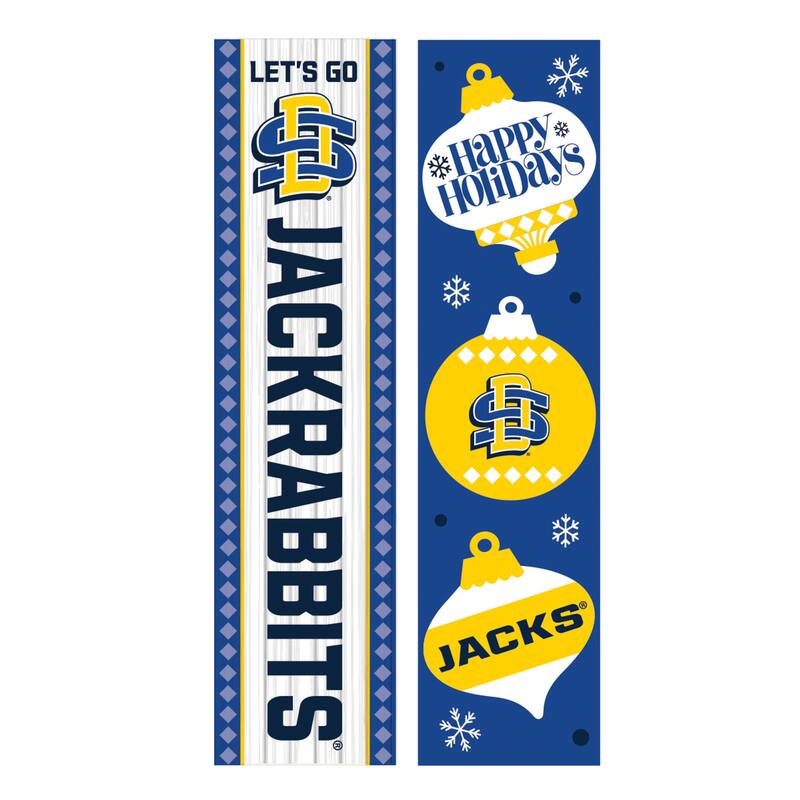 47" Double Sided Seasonal Porch Leaner, South Dakota State University - 47" x 11.25"