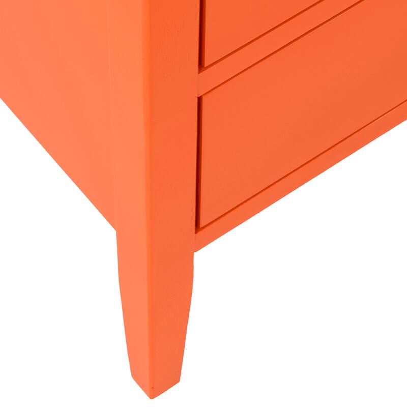 East at Main Painted Acacia Wood 3-Drawer Nightstand