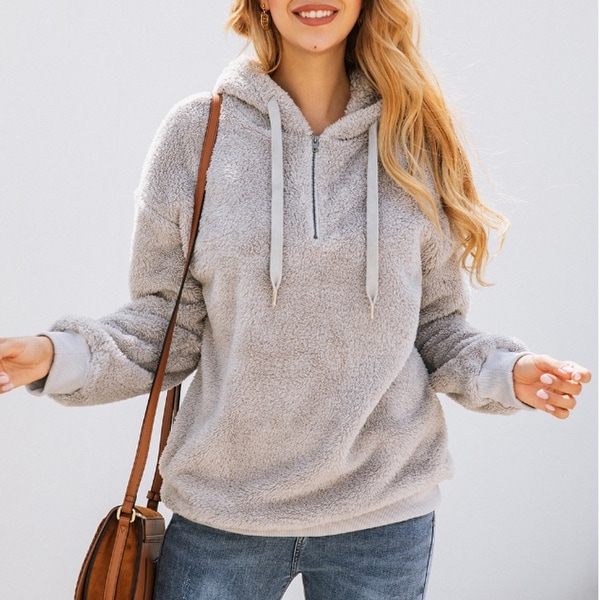 fuzzy sweatshirt
