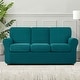 preview thumbnail 62 of 83, Subrtex 7-Piece Stretch Sofa Slipcover Sets with 3 Backrest Cushion Covers and 3 Seat Cushion Covers Teal