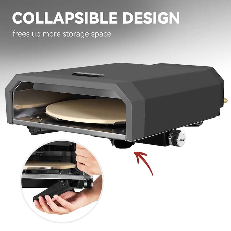Royal Gourmet GP1301 Portable Gas Pizza Oven with 13-Inch Pizza Stone