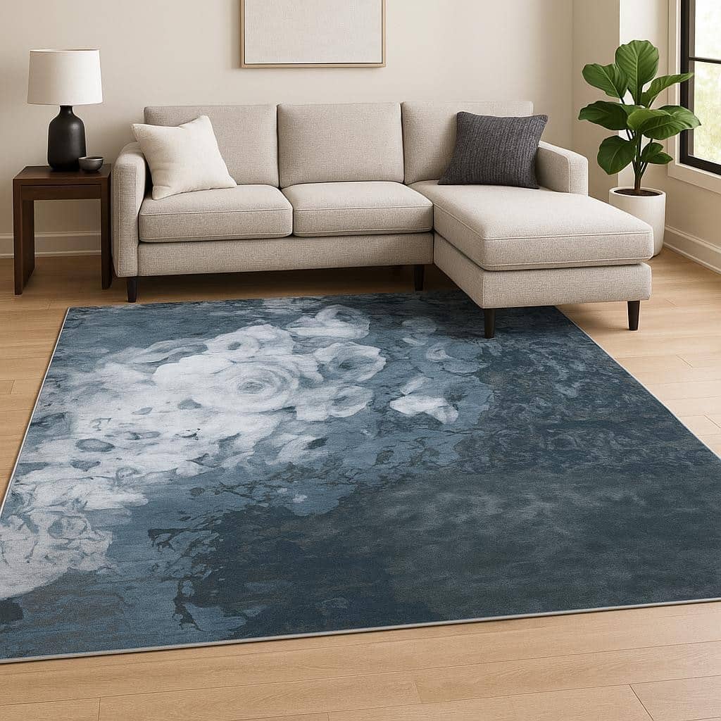HomeRoots Abstract Contemporary Rectangle Area Rug - 120.00 in. x 96.00 in. x 0.25 in.