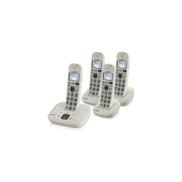 Shop Clarity D714 Amplified Cordless Phone with (3) D704HS Expwithable