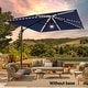 preview thumbnail 25 of 40, BONOSUKI 11.5x9FT LED Cantilever Patio Umbrella with 360 Rotation