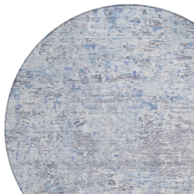 HomeRoots Abstract Transitional Rectangle Outdoor Rug