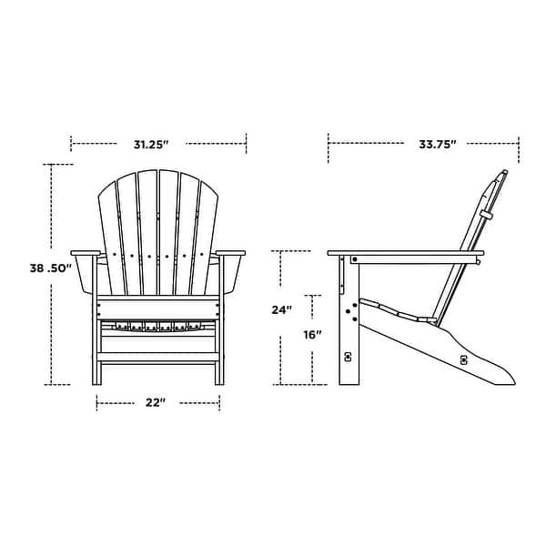 POLYWOOD South Beach Outdoor Adirondack Chair