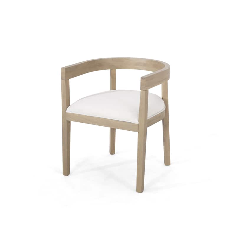 Ladieu Fabric and Wood Tub Dining Chairs （Set of 2）by Christopher Knight Home