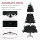 preview thumbnail 6 of 16, HOMCOM 6ft Tall Artificial Christmas Tree, Unlit Xmas Tree with 1000 Branch Tips, Auto Open, Steel Base, Holiday Décor - 5.89 ft