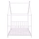 preview thumbnail 15 of 25, Twin Size Metal House Platform Bed