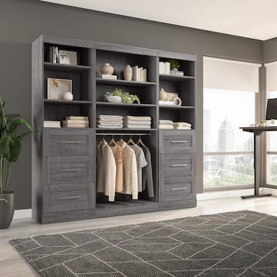 Pur 86W Closet Organization System with Drawers by Bestar - 86"