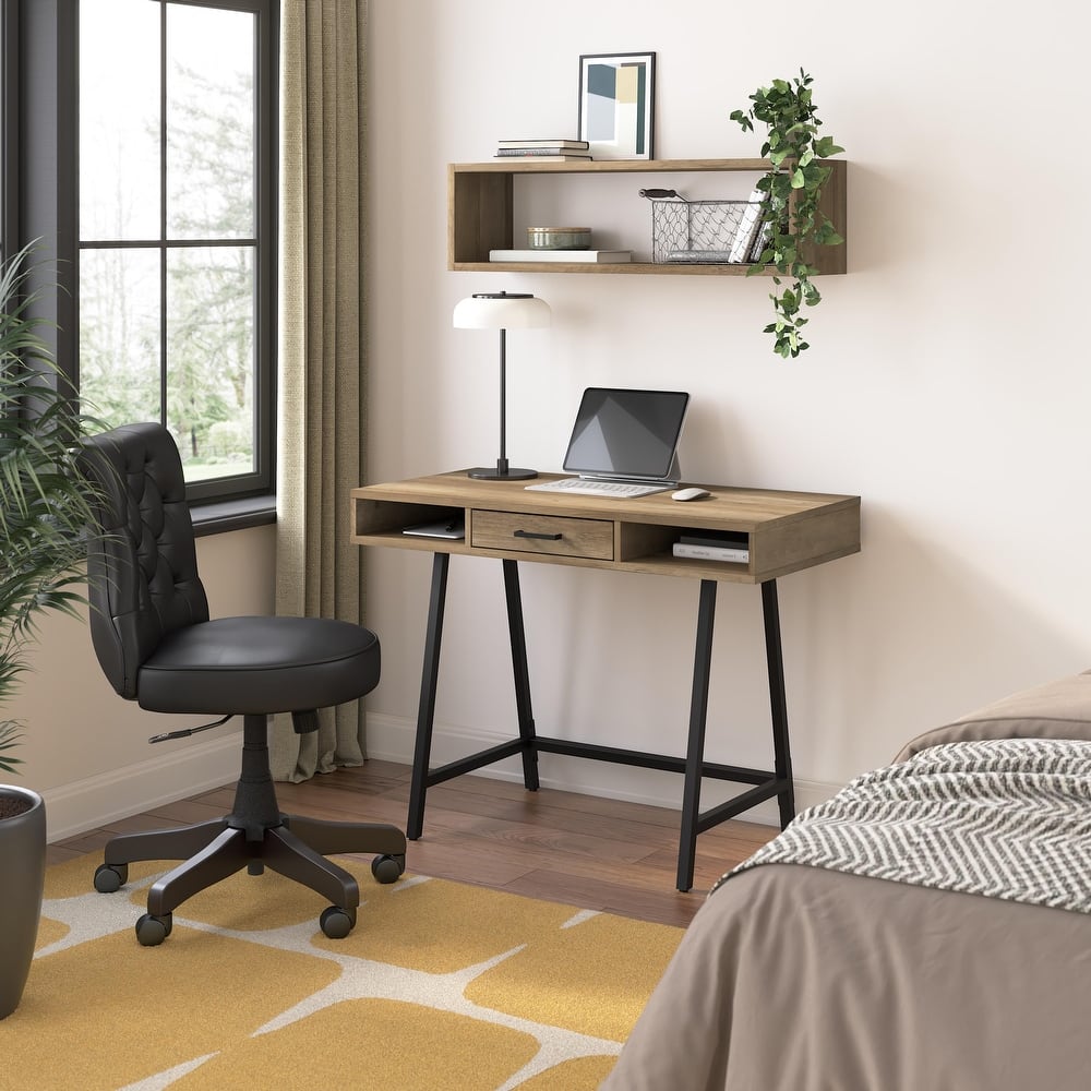 Bush Furniture Steele 40W Writing Computer Desk with Storage