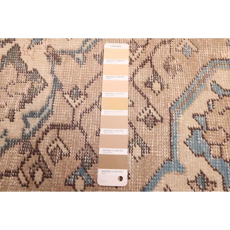 ECARPETGALLERY Hand-knotted Antalya Vintage Tan Wool Rug - 4'2 x 6'6