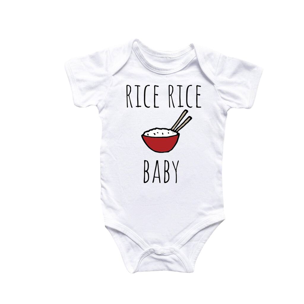 Rice Asian - Baby Boy Girl Clothes Infant Bodysuit Funny Cute Newborn