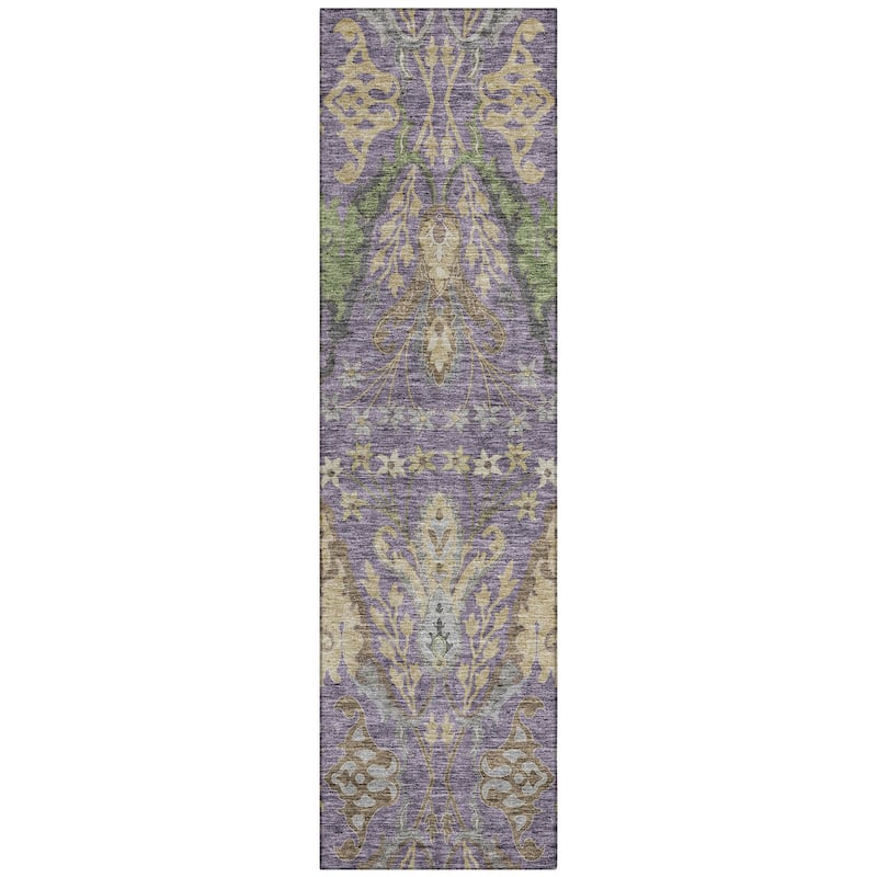 Machine Washable Indoor/ Outdoor Traditional Craftsman Chantille Rug