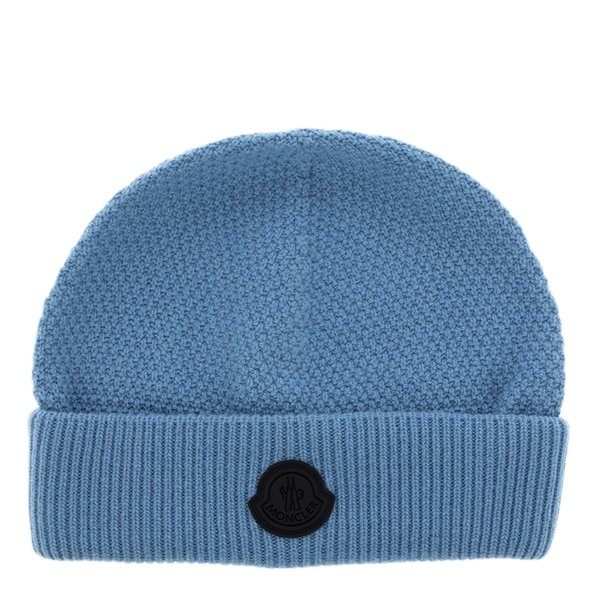 Moncler Logo Wool Beanie - Overstock - 43694174