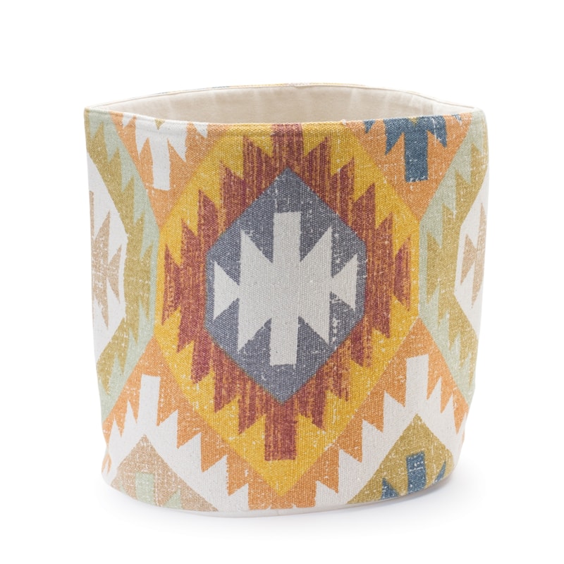 Southwestern Woven Cotton Basket (Set of 2)