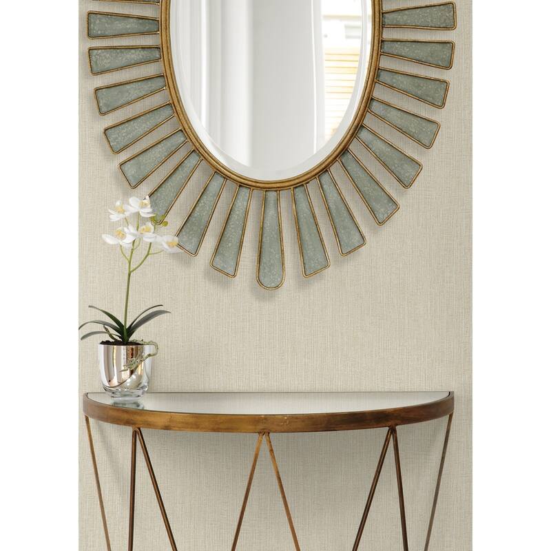 Seabrook Designs Natural Tether Embossed Vinyl Unpasted Wallpaper