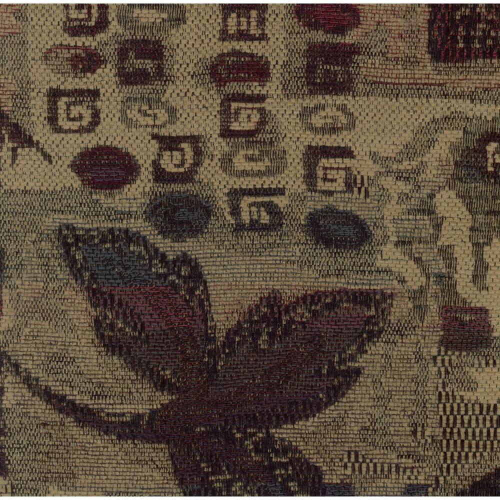 Bali 42-inch Rattan Papasan Chair with Jacquard Chenille Cushion