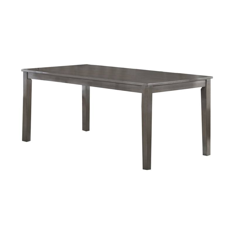 Kate 72 Inch Dining Table, Rectangular Top, Sleek Wood Frame, Brown - Gray