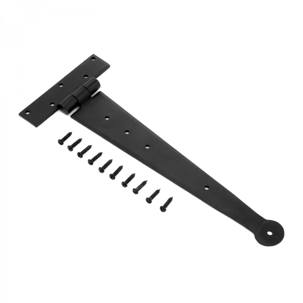 Black Iron T Strap Hinge 12